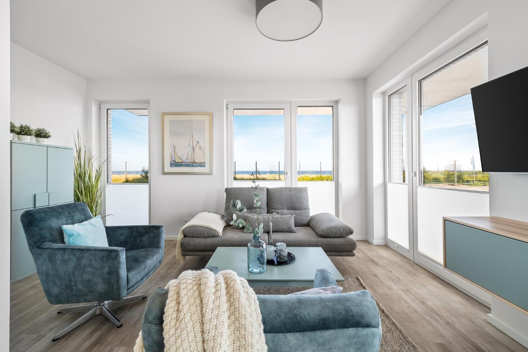 Beachterracefour- Eg, Meerblick, Terrasse, Kamin, Sauna Olpenitz Exteriör bild