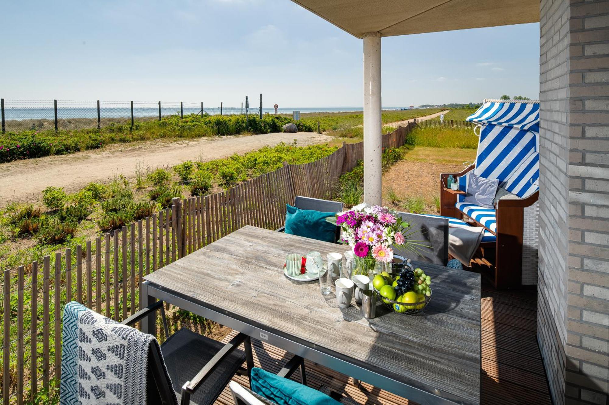 Beachterracefour- Eg, Meerblick, Terrasse, Kamin, Sauna Olpenitz Exteriör bild